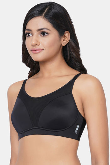 Buy Zivame Floral Lace Non Padded Balconette Bra- Black at Rs.845 online