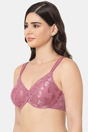 672006-4 Women's Indian Rose Lace Non-padded Underwired Full Cup Bra