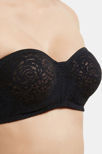 Buy Wacoal Single Layered Wired 3/4Th Coverage Strapless Bra - Black at  Rs.3299 online