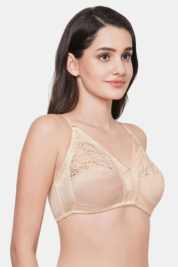 Buy Zivame Delicate Summer Lace Demi Coverage Bra-Pink at Rs.895