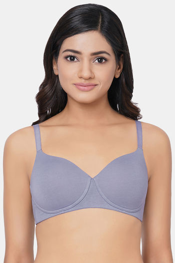 Buy Wacoal Lightly Padded Non Wired Medium Coverage T-Shirt Bra - Grey at  Rs.560 online