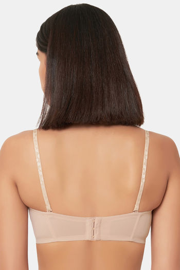 Buy Wacoal Lightly Padded Non Wired Medium Coverage Strapless Bra - Beige  at Rs.2195 online