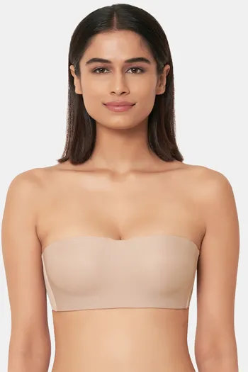 Buy Wacoal Lightly Padded Non Wired Medium Coverage Strapless Bra - Beige  at Rs.2195 online