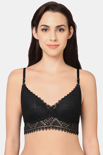 Wacoal Padded Non-Wired Medium Coverage Bralette - Black