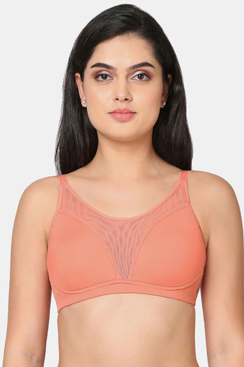 Buy Wacoal Padded Non-Wired Full Coverage Super Support Bra - Coral
