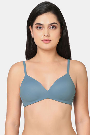 Buy OK Inners - Women's & Girls Cotton Transparent Straps Bra with Pad,  Wired & Full Cup Pack of 3 (28 to 32size) Maroon Light Blue Baby Pink at