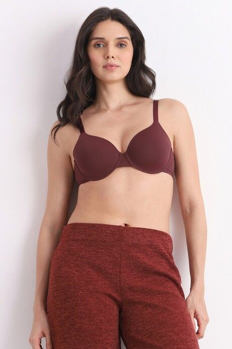 Wacoal Padded Full Coverage T-Shirt Bra - Dark Brown