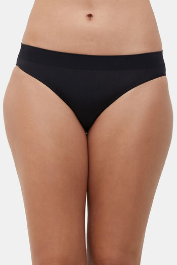 Buy Wacoal Low Rise Half Coverage Bikini Panty - Black