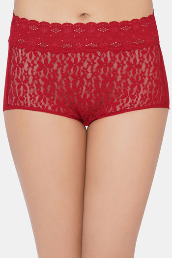Buy Wacoal High Rise Full Coverage Hipster Panty - Cherry Red