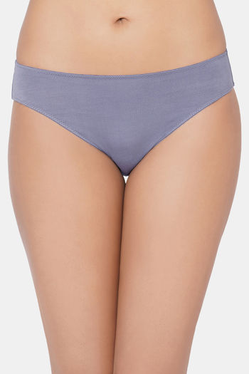 Buy Wacoal Medium Rise Half Coverage Bikini Panty - Grey