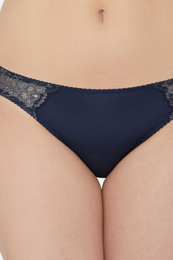 Buy Wacoal Low Rise Half Coverage Bikini Panty - Blue at Rs.559