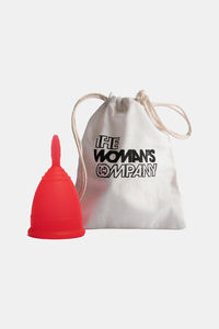 Buy TWC Reusable Small Menstrual Cup Made of Medical Grade Silicone, Rash free, No Leakage, FDA Approved (Pack of 1) - Cherry Red