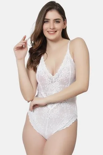 Buy Shararat Lace Teddy - White at Rs.1699 online