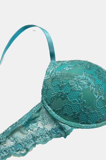 Yamamay Wired Medium Coverage Push-Up Bra - Forest Green