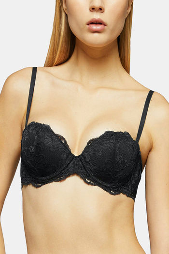 Buy Yamamay Padded Wired 3/4Th Coverage Tube Bra - Black at Rs