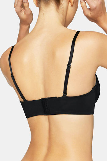 Buy Yamamay Non-Wired Medium Coverage Tube Bra - Black at Rs.3299