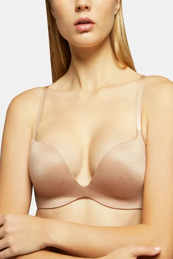 Buy Yamamay Non-Wired Medium Coverage Push-Up Bra - Bronze at Rs.4299  online