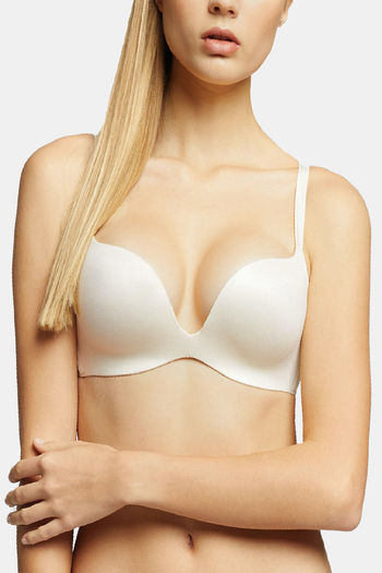 Buy Yamamay Principessa Cream Wireless Push Up Bra - Cream at Rs.4299  online | Bra online