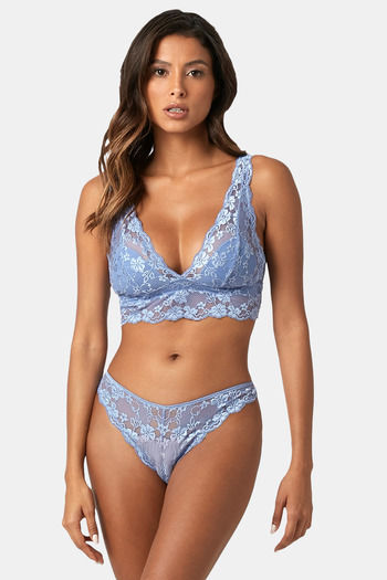 Yamamay Single Layered Non-Wired Full Coverage Bralette - Denim