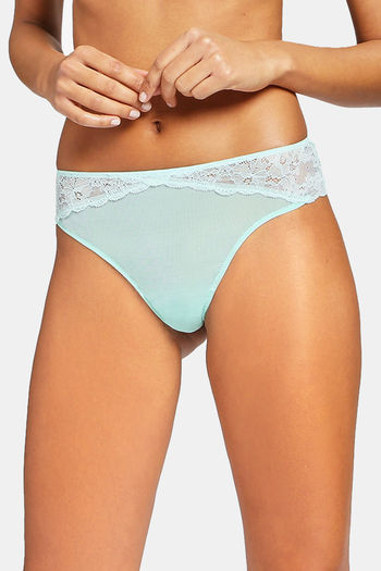 Yamamay Gelee Mint Green G String Shaped French Knickers Mint Green