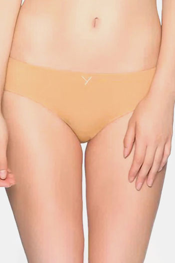 Buy Yamamay Low Rise Three-Fourth Coverage Bikini Panty - Honey