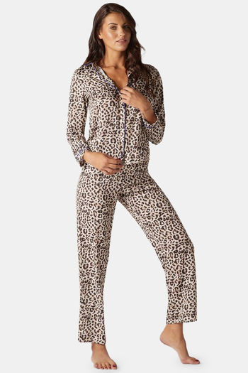 Womens leopard online pyjamas