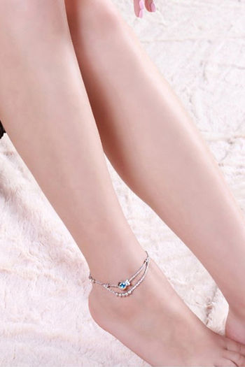 Crystal Anklets Sterling Silver Water Square Beads Foot Bracelet Anklet  Swarovski Elements Crystal Fashionable Ladies Jewelry Gift POTALA600 From  Potala_ladybeauty, $15.04 | DHgate.Com