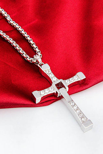 Magnificent Edwardian Diamond Platinum Cross Necklace – jeweleretteandco