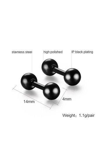 Botewo0lbei Barbell Earrings Dumbbell Earrings Weightlifting Earrings  Trainer Gifts Fitness Jewelry Barbell Stud Earrings Dumbbell Stud Earrings  Workout-MT074 W1