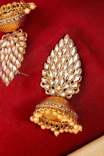 Kundan sales jhumka online