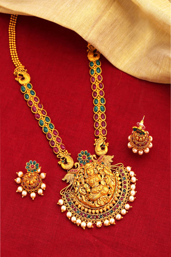 Buy Yellow Chimes Ethnic Gold Plated 