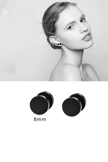 Men's Double Sided Dumbbell Earring | Stud earrings for men, Stainless  steel earrings, Stud earrings