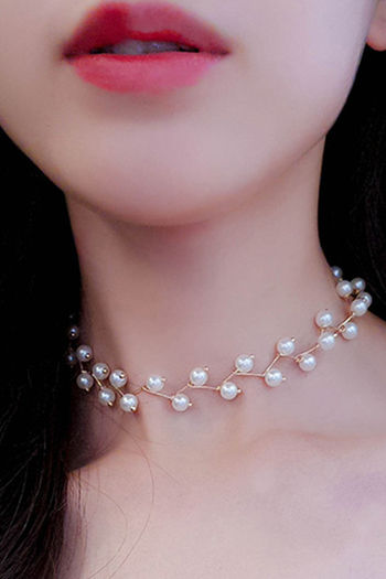 Exaggerated Vintage Women Elegant Pearl Necklace Earrings Retro Lady  Classic Exquisite Party Wedding Chains Chokers Jewelry - AliExpress
