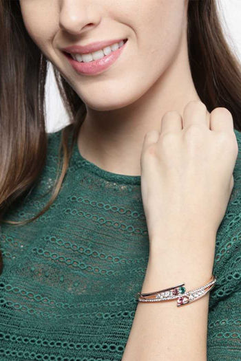 Buy Rose Gold  White Bracelets  Bangles for Women by Yellow Chimes Online   Ajiocom