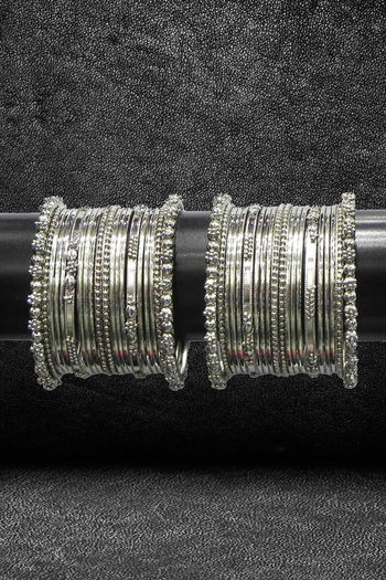 Buy Youbella Stylish Traditional Jewellery Silver Plated Bangle