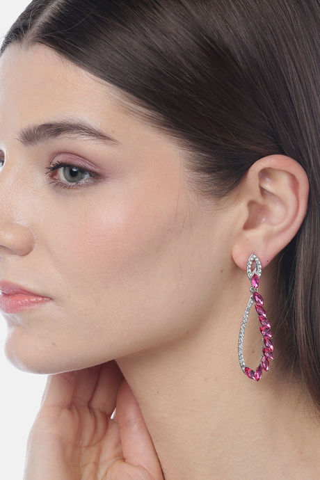 Pink Gemstone Earrings | Gold Earrings for Women | Gift Ideas for Her