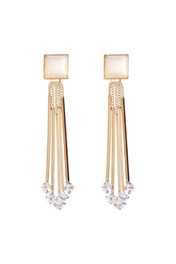 Buy White CZ AD American Diamond Trendy Look Party Wear Earrings Online in  India  Etsy