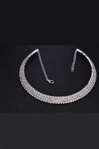 Buy Youbella Stylish Latest Traditional Jewellery Silver Plated Choker Necklace For Women (White)(Ybnk_5501)