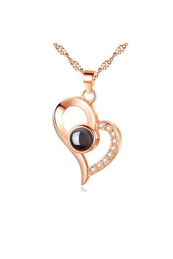 Buy YouBella 18K Rose Gold Plated I Love You in 100 Languages - Main Image