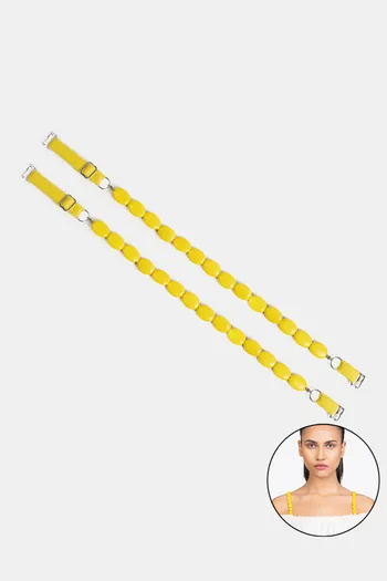 Buy Yuvanta Beaded Bra Strap - Yellow Color Pop at Rs.699 online