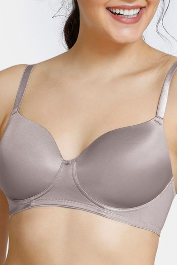 Buy Zivame Marshmallow Padded Wired 3/4th Coverage T-Shirt Bra - Brook  Green at Rs.648 online, Bra online
