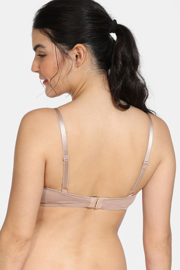 Zivame Women's Nylon Wirefree Lightly Padded Seamless Rosaline Padded Non  Wired Medium Coverage Bra-Nutmeg (ZI1946- Brown_36) : : Fashion