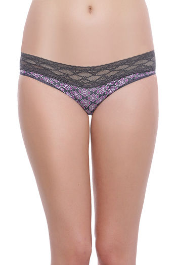 Buy Zivame Super Soft Lace Kissed Hipster Brief-Mauve Mosaic at Rs.325  online
