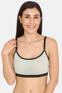 Buy Zalza Double Layered Non Wired Full Coverage Bralette -  Sea Foam