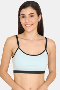 Buy Zalza Double Layered Non Wired Full Coverage Bralette -  Starlight Blue