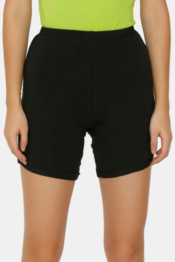 Buy Zalza Teens Organic Cotton Skin Fit Super Soft Outdoor Shorts - Black