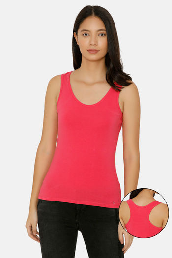 Mujer Zumba Fitness® Womens Open Back Tank Top with Soft Lightweight Fabric 