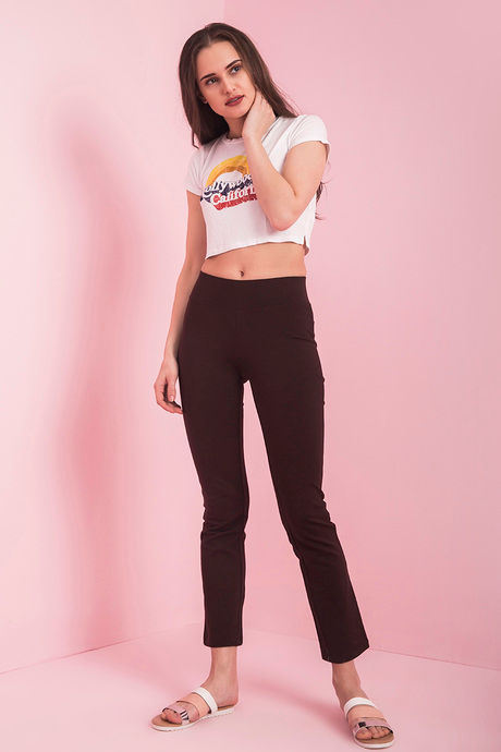 Wholesale Waist Trimming Straight-leg Pants with Built-in Shaping Shor