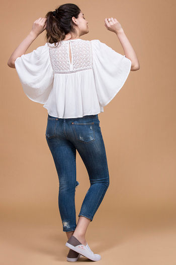 Buy Zivame Loose Fitted Top- White at Rs.1250 online