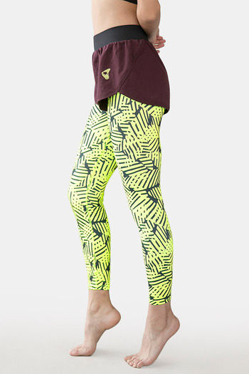 Zelocity Quick Dry Gym Leggings Neon Yellow